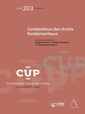 cover image of Contentieux des droits fondamentaux